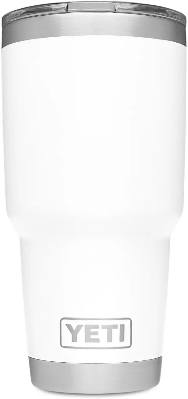 Yeti 30oz tumbler, colores clásicos.